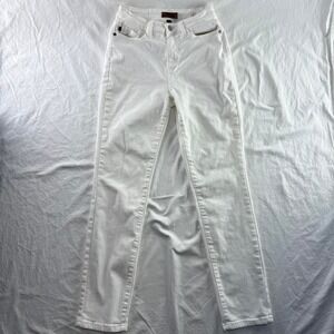 Judy Blue White Boyfriend Fit Straight Leg Jeans Sz 26 / 3